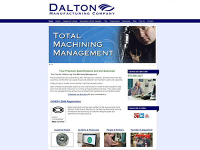 Dalton Website After Redesign by Christine Green Consulting