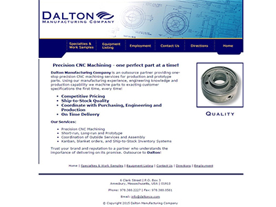 Dalton Website - Before Redesign