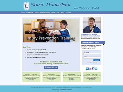 Dr. Lea Pearson's Website Redesigned by Christine Green