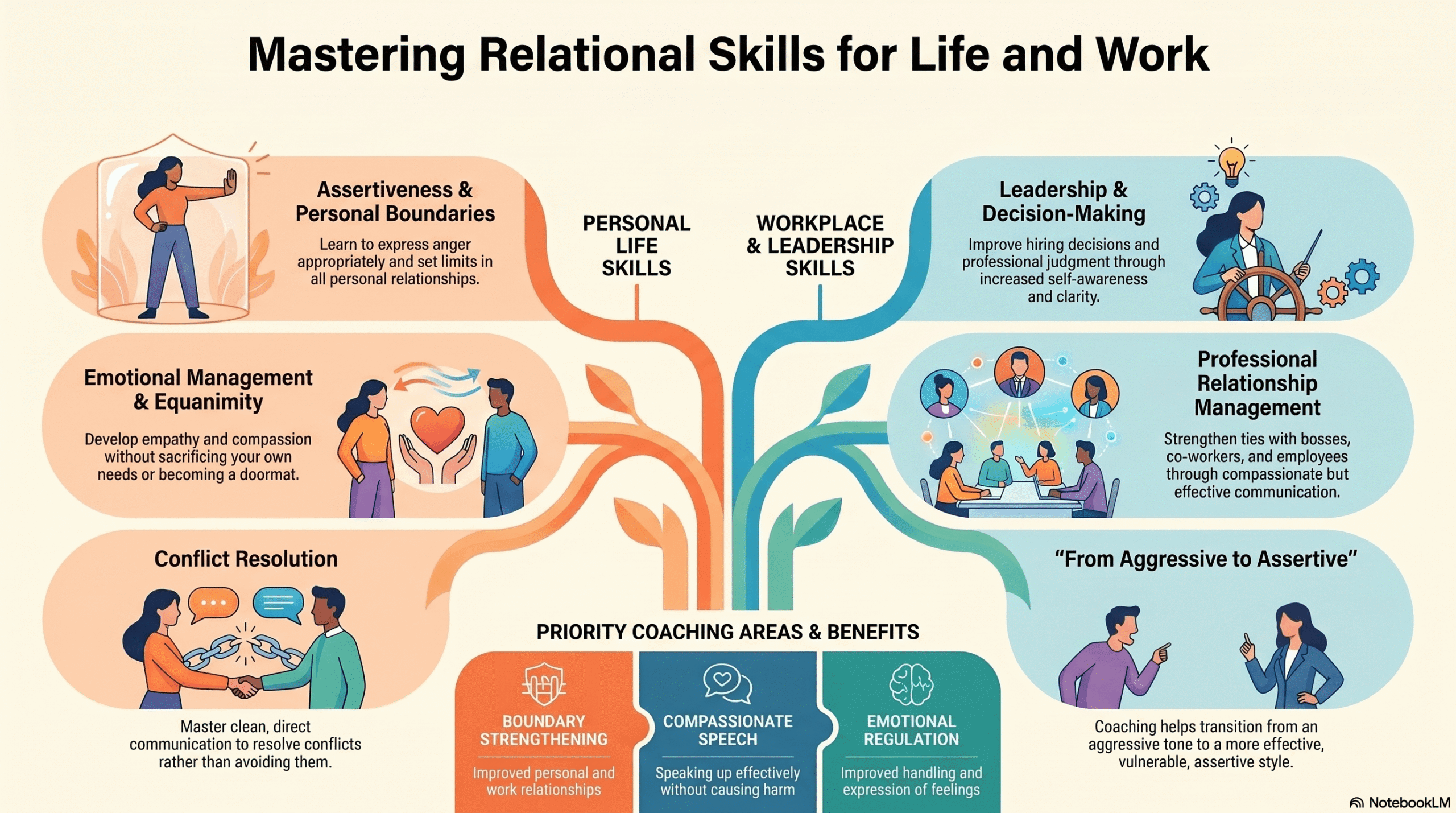 Mastering Relational Skills for Life and Work infographic