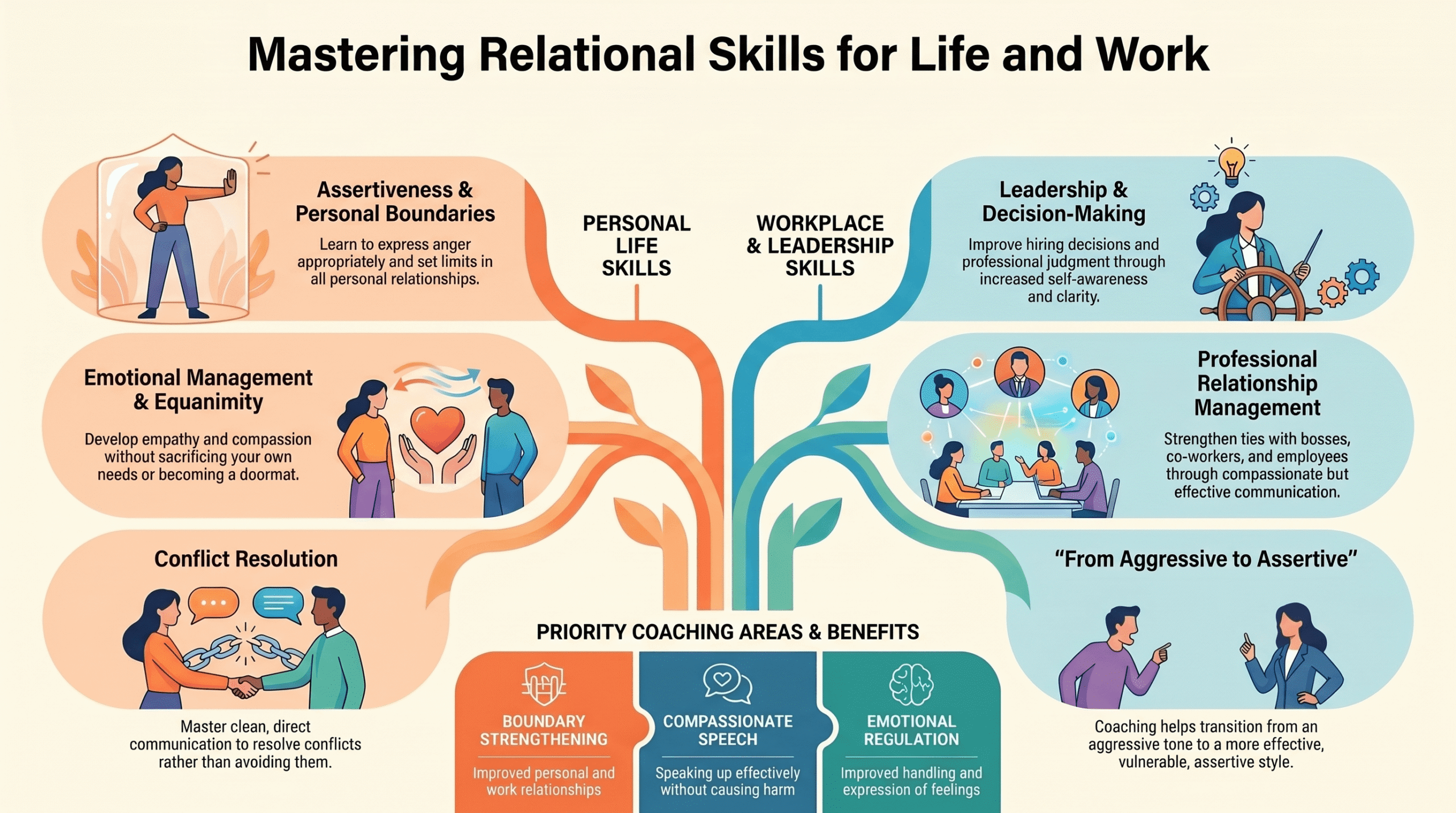 Mastering Relational Skills for Life and Work infographic